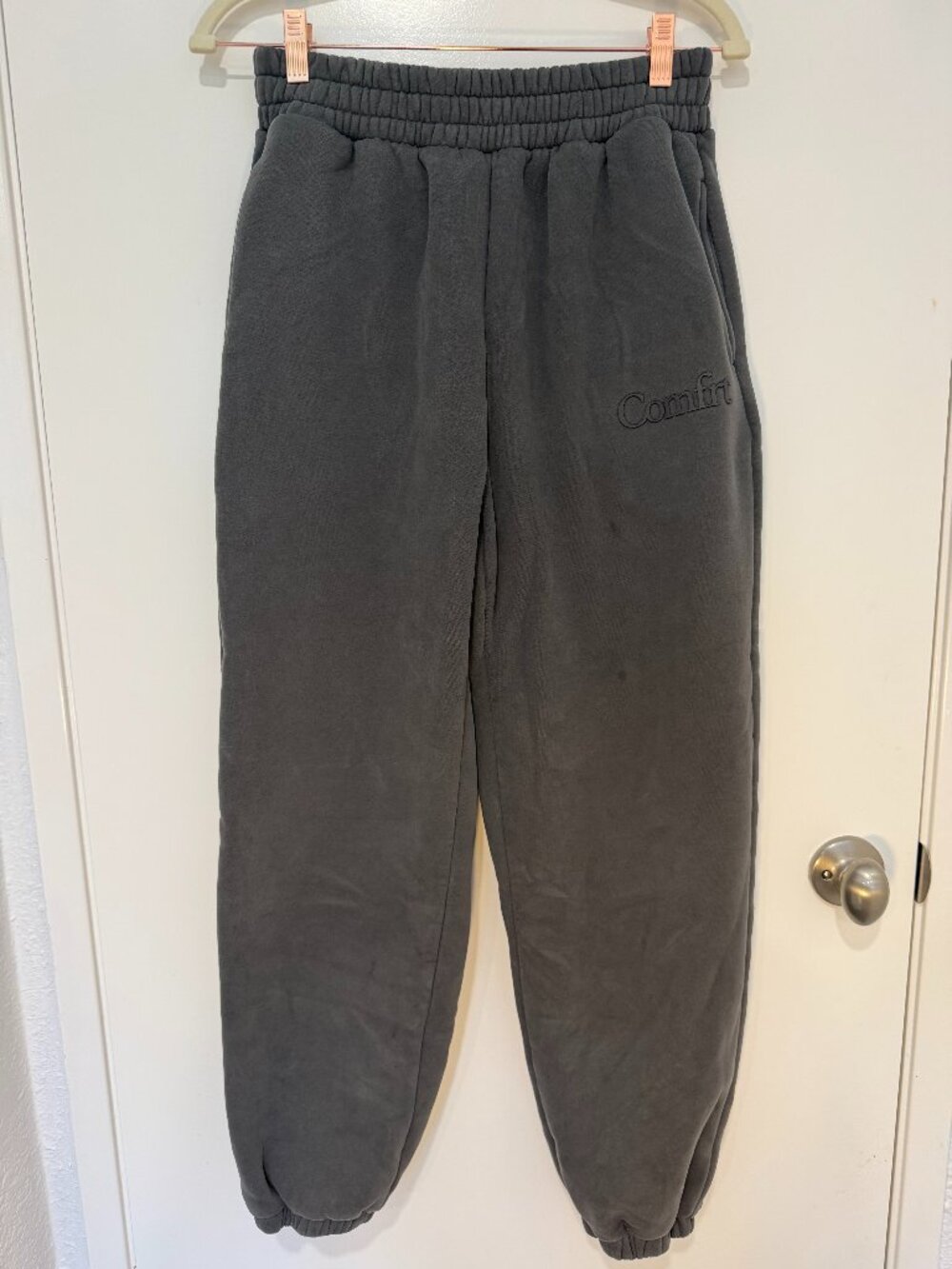 Comfrt Signature Sweatpants Steel Gray Heavyweight Joggers Medium